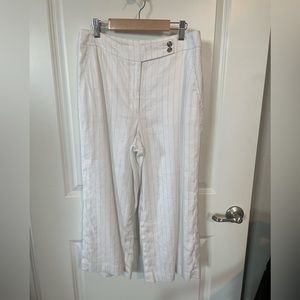 White House Black Market cropped wide leg dress pants.  Excellent condition.